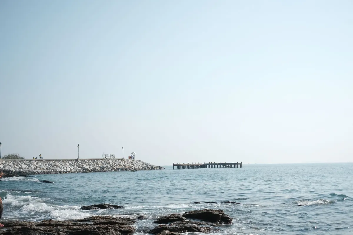Seaside town in western Thailand (illustration)