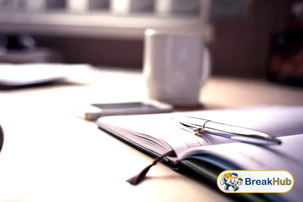 ปฏิทินและแพลนเนอร์วางบนโต๊ะ (ภาพประกอบ)