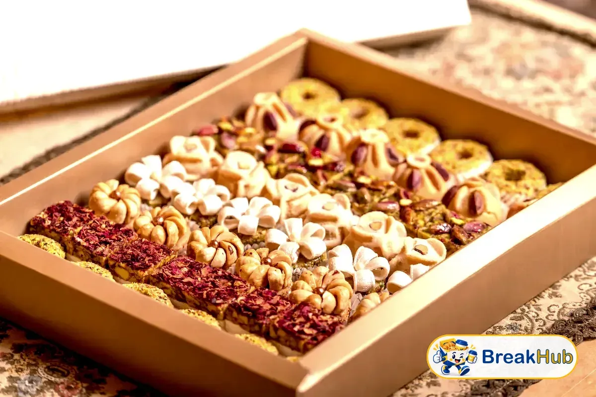 ขนมหลายชนิดในกล่องกระดาษ (ภาพประกอบ)